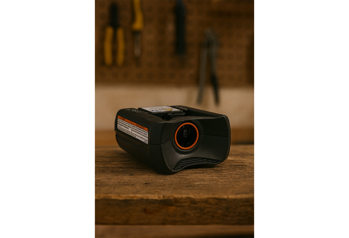 Απεικονίζεται ο προσαρμογέας πάνω σε πάγκο.